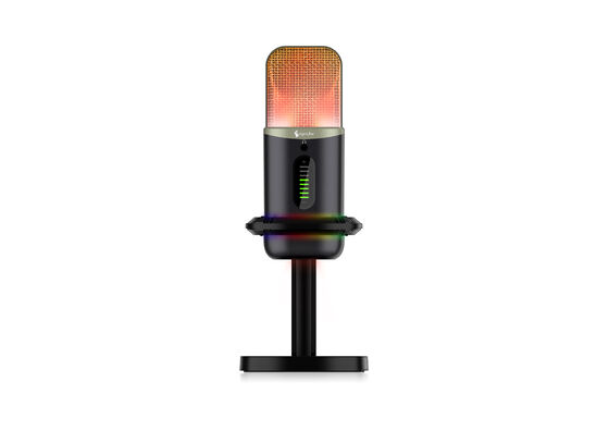Buy 7 Colors RGB Gradient USB Condenser Microphone With Sound Card Streaming Microphone online manufacture
