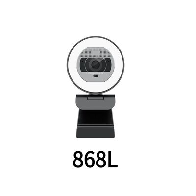 Buy 868L 4K Video Camera USB Conferencing Webcam Dual Mic Ring Light online manufacture